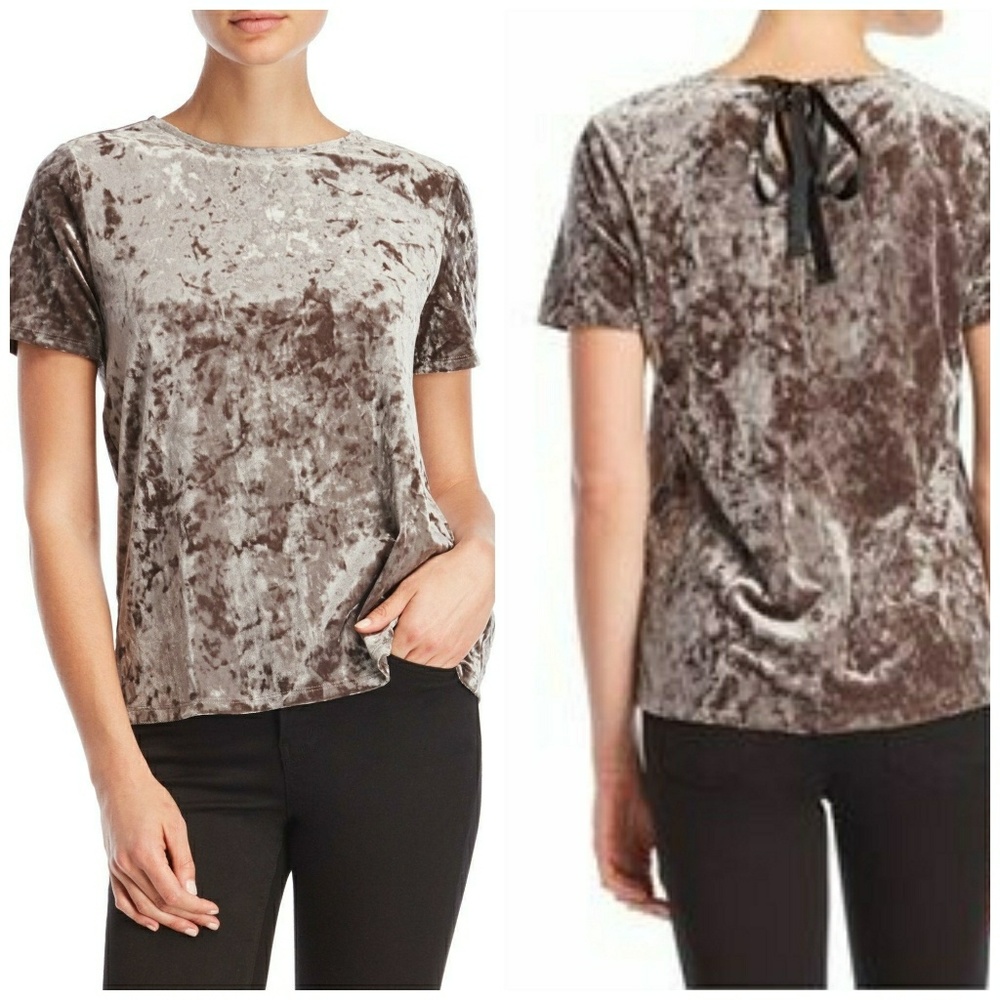 3/$15 NWOT °BeachLunchLounge° Velvet Tie Back Tee